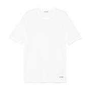 Wit T-shirt en Polo Jil Sander , White , Heren