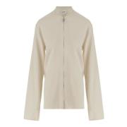 Viscose Blend Rits Jas Jil Sander , White , Dames