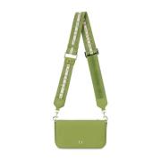 Elegante leren schoudertas met magneetsluiting Aigner , Green , Dames