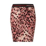 Luipaardprint Minirok Marc Cain , Multicolor , Dames