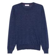 Galassia Sweater Brunello Cucinelli , Blue , Heren