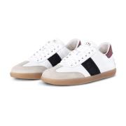 Leren Sneaker met Rubberen Zool Tod's , White , Dames