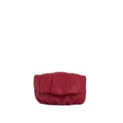 Handgemaakte leren clutch tas Malababa , Red , Dames