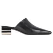 Pre-owned Leather mules Balenciaga Vintage , Black , Dames