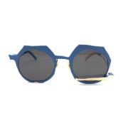 Blauwe zonnebril Mm/0089 NO. 4 Stijl Masahiromaruyama , Blue , Dames