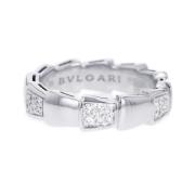 Pre-owned White Gold rings Bvlgari Vintage , Gray , Dames