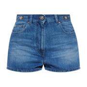 Denim shorts Versace , Blue , Dames