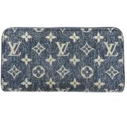 Pre-owned Denim wallets Louis Vuitton Vintage , Blue , Dames