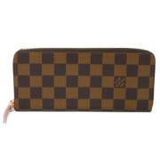 Pre-owned Leather wallets Louis Vuitton Vintage , Brown , Dames