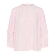 Blouse met korte mouwen Lilac Snow Kaffe , Pink , Dames