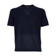 Casual Katoenen T-Shirt voor Mannen Cruna , Blue , Heren