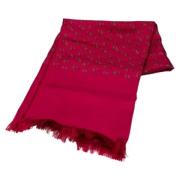 Pre-owned Canvas scarves Hermès Vintage , Red , Dames