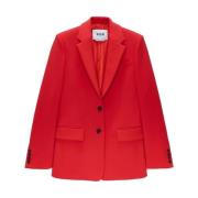 Stijlvolle Jas voor Alle Gelegenheden Msgm , Red , Dames