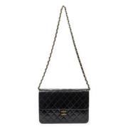 Pre-owned Leather chanel-bags Chanel Vintage , Black , Dames