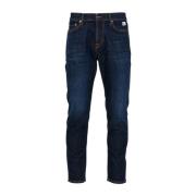 Denim Wortel Jeans met Salpa Applicatie Roy Roger's , Blue , Heren