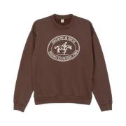 Casual Riding Club Crewneck Sweatshirt Sporty & Rich , Brown , Dames