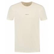 Ronde hals SS T-shirt Pure Path , Beige , Heren