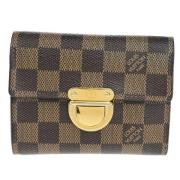 Pre-owned Canvas wallets Louis Vuitton Vintage , Brown , Dames