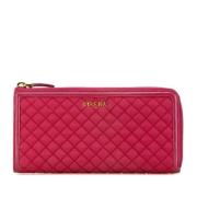 Pre-owned Nylon wallets Prada Vintage , Pink , Dames