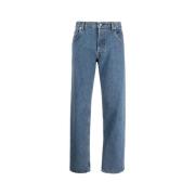 Retro Denim Fit Jeans Sporty & Rich , Blue , Dames