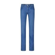 Slim Fit Denim Jeans met knoopsluiting Jacob Cohën , Blue , Heren