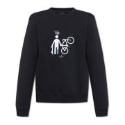 Sweatshirt met borduursel PS By Paul Smith , Black , Heren