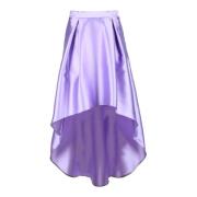 Elegante Polyester Rok Simona Corsellini , Purple , Dames