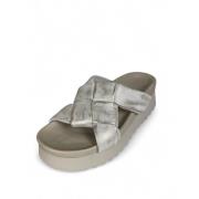 Star Geborsteld Dames Slipper Sandalen Zilver Patrizia Bonfanti , Gray...