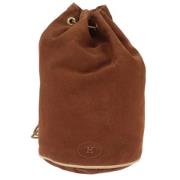 Pre-owned Canvas backpacks Hermès Vintage , Brown , Dames