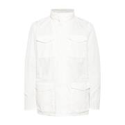 Witte Parka Jas Herno , White , Heren