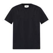 T-shirt met logo Ami Paris , Black , Heren