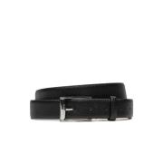 Krokodillenleren Riem - Zwart Calvin Klein , Black , Heren