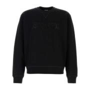 Zwarte Katoenen Sweatshirt Dsquared2 , Black , Heren