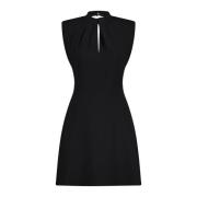 Feminine A-lijn Minijurk met Ruguitsnijding Hugo Boss , Black , Dames