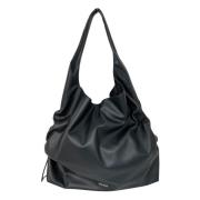 Zwarte Dames Tote Tas met Gerimpelde Zijkanten Hugo Boss , Black , Dam...