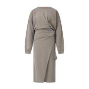 Elegante Gedrapeerde Jurk Sandrina Isabel Marant , Gray , Dames