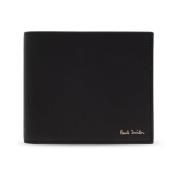 Opvouwbare portemonnee met logo Paul Smith , Black , Heren