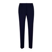 Slim Fit Wol Zakelijke Broek Windsor , Blue , Dames