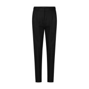 Wollen broek met elegante details Windsor , Black , Dames