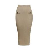 Stijlvolle Rokken Collectie Balmain , Beige , Dames