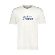 Casual Katoenen T-shirt voor Mannen C.p. Company , White , Heren