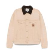 Klassieke Truckerjas 'Dearborn' Carhartt Wip , Beige , Heren