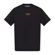 T-shirt met logo Versace Jeans Couture , Black , Heren