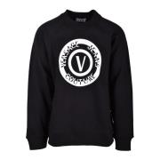 Katoenen Sweatshirt Versace Jeans Couture , Black , Heren