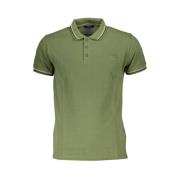 Groen Katoenen Poloshirt met Borduurwerk Cavalli Class , Green , Heren