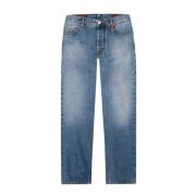 Lichtblauwe Katoenen Selvedge Jeans Tramarossa , Blue , Heren