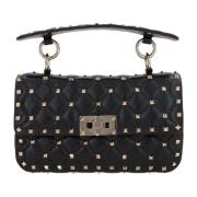 Zwarte Gewatteerde Schoudertas met Studs Valentino Garavani , Black , ...