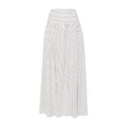 Gestreepte A-lijn Rok Staud , White , Dames