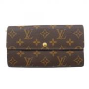 Pre-owned Fabric wallets Louis Vuitton Vintage , Brown , Dames