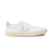 Canvas Sneakers - Licht Beige Details Veja , White , Dames